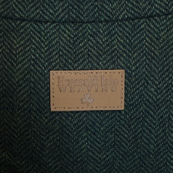 Emerald Isle Weaving Wool Blend Herringbone Vest – Size 44 (Handmade) - Picture 7 of 11